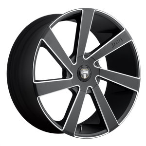 24x10  DUB Wheels S133 Directa Matte Black Milled 10 offset 78.1 hub