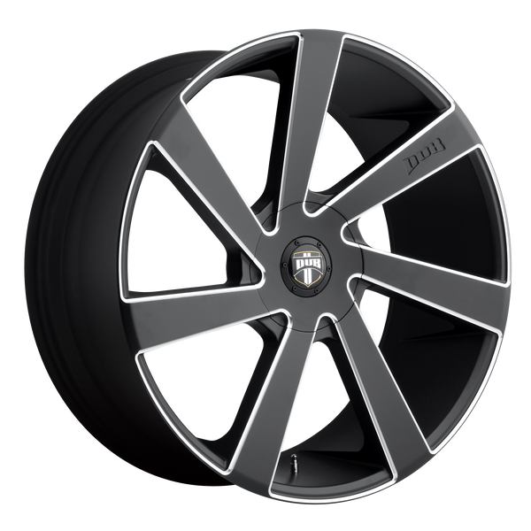 22x9.5  DUB Wheels S133 Directa Matte Black Milled 15 offset 106.1 hub