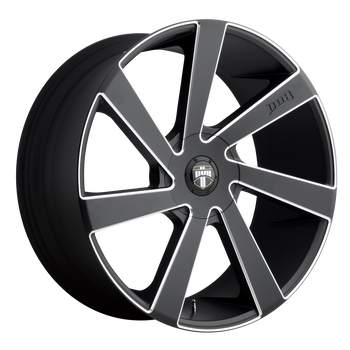 22x9.5  DUB Wheels S133 Directa Matte Black Milled 15 offset 106.1 hub