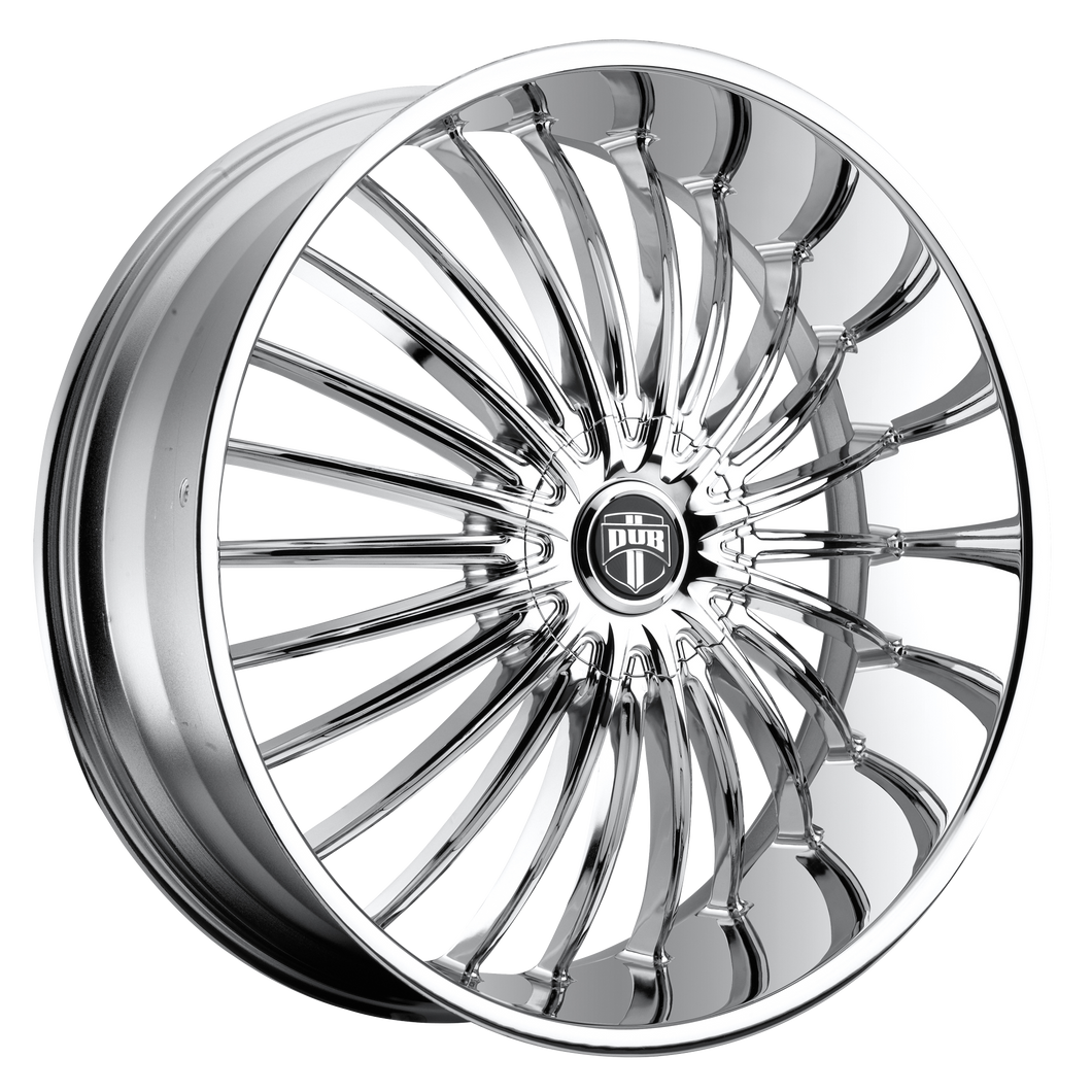 24x9.5 6x135/6x139.7 DUB Wheels S140 Suave Chrome Plated 30 offset 87.1 hub