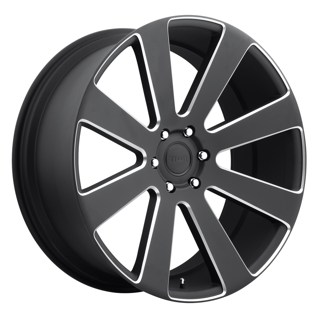 26x10 6x139.7 DUB Wheels S187 8-Ball Matte Black Milled 30 offset 78.1 hub