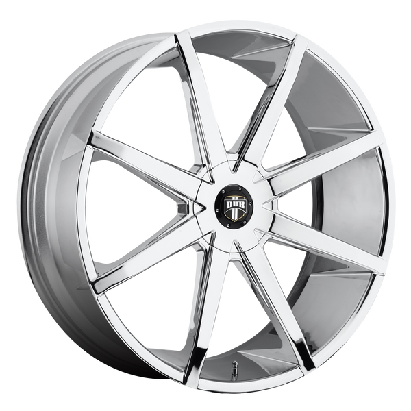 20x8.5  DUB Wheels S201 Push Chrome Plated 20 offset 72.56 hub