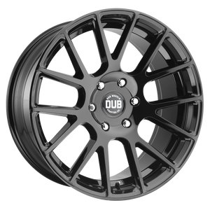 20x9 5x139.7 DUB Wheels S205 Luxe Gloss Black 25 offset 78.1 hub