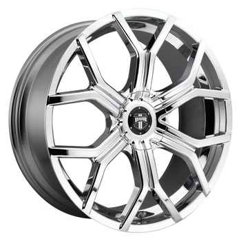 22x9.5  DUB Wheels S207 Royalty Chrome Plated 10 offset 78.1 hub