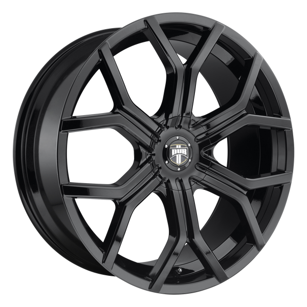 22x9.5  DUB Wheels S208 Royalty Gloss Black 30 offset 100.3 hub