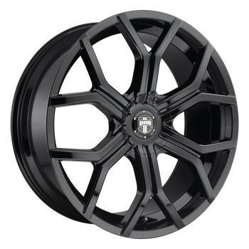 22x9.5  DUB Wheels S208 Royalty Gloss Black 30 offset 100.3 hub