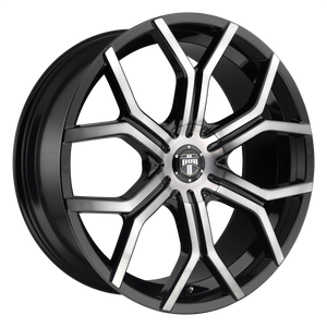 24x9.5  DUB Wheels S209 Royalty Gloss Machined Double Dark Tint 20 offset 87.1 hub