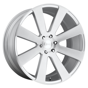 24x10 6x139.7 DUB Wheels S213 8-Ball Gloss Silver Brushed 20 offset 78.1 hub