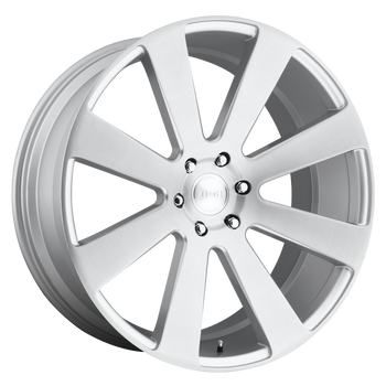 26x10 6x139.7 DUB Wheels S213 8-Ball Gloss Silver Brushed 30 offset 78.1 hub