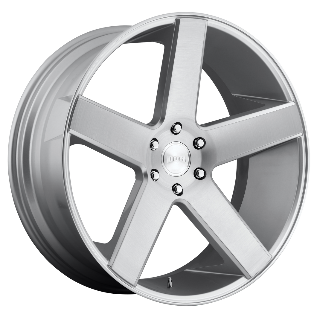 22x9.5 6x135 DUB Wheels S218 Baller Gloss Silver Brushed 30 offset 87.1 hub