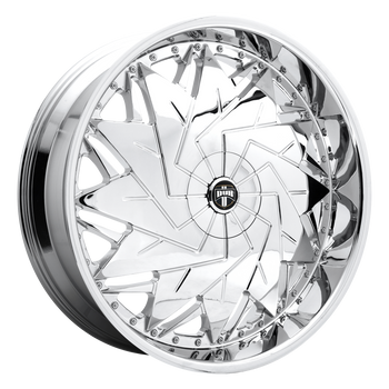 26x9 5x114.3/5x120 DUB Wheels S235 Dazr Chrome Plated 25 offset 72.56 hub