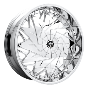 26x9 5x120.65/5x127 DUB Wheels S235 Dazr Chrome Plated 1 offset 78.1 hub