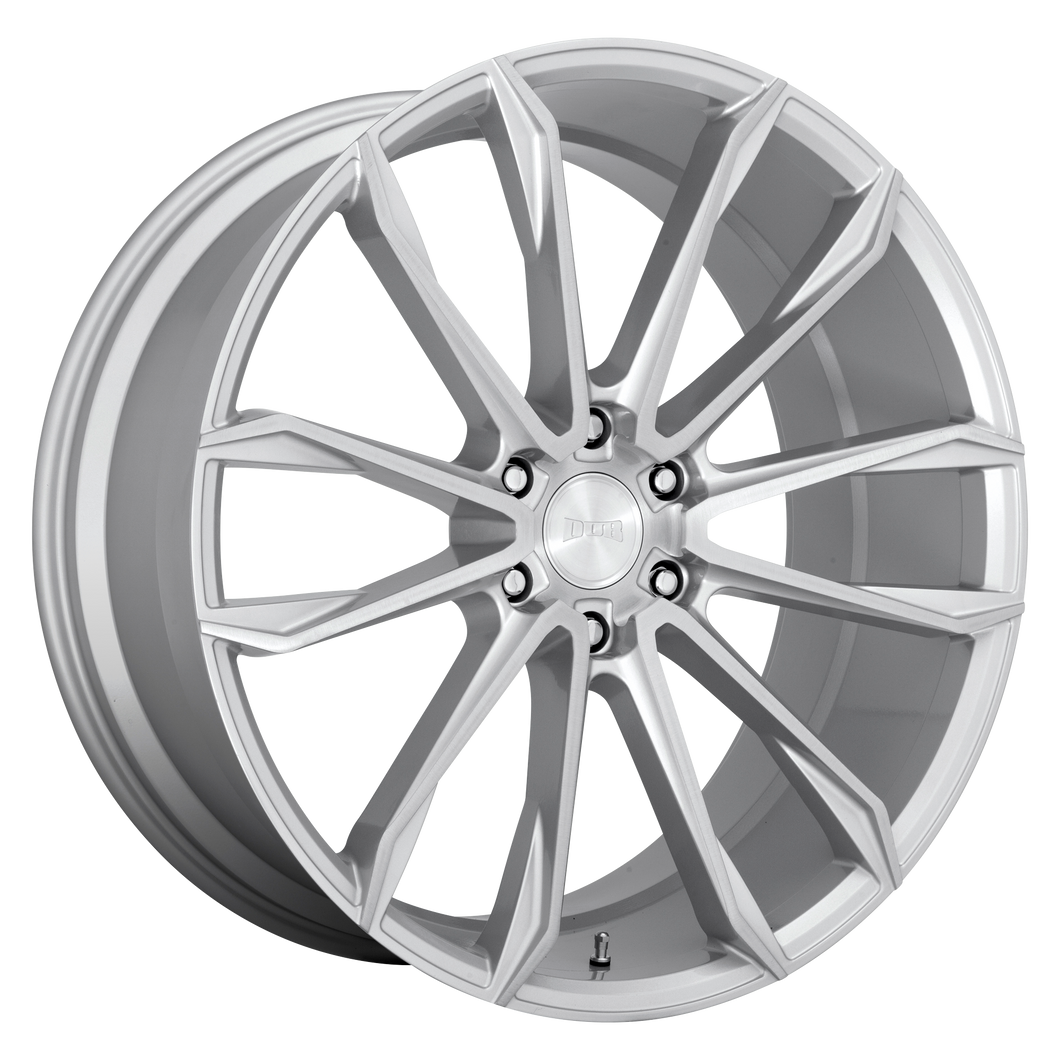 24x10 6x139.7 DUB Wheels S248 Clout Gloss Silver Brushed 30 offset 106.1 hub