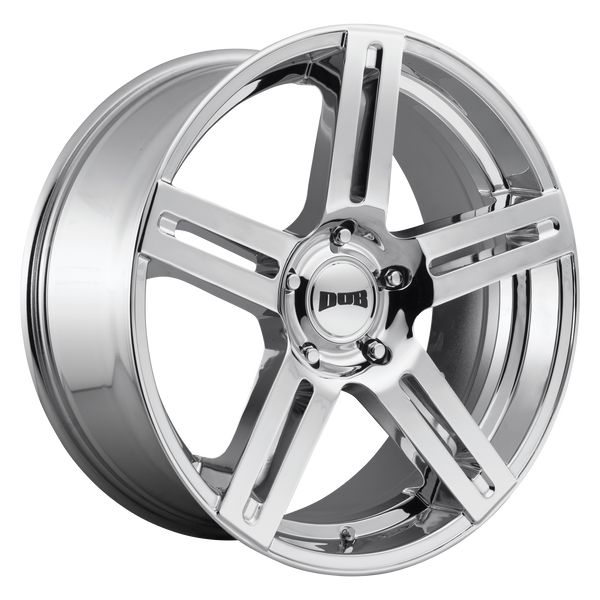 22x9.5 5x139.7 DUB Wheels S249 Roc Chrome Plated 25 offset 78.1 hub