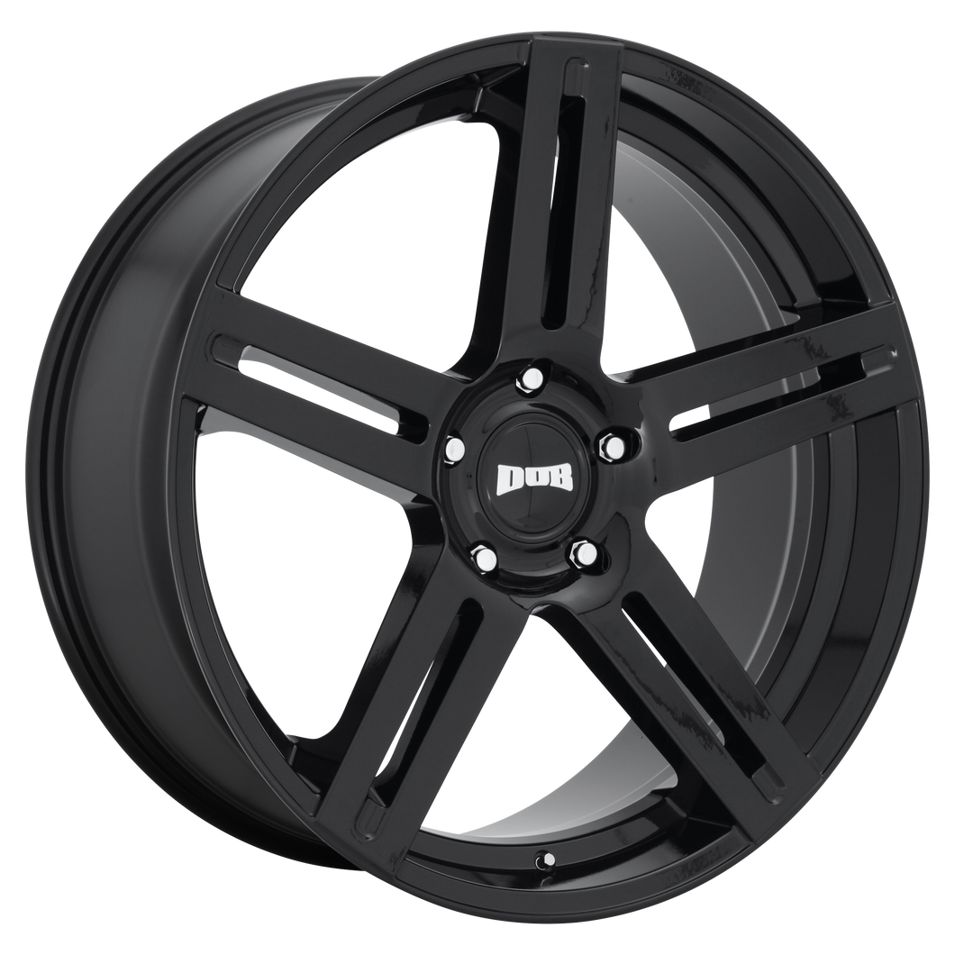 24x10 6x135 DUB Wheels S250 Roc Gloss Black 30 offset 87.1 hub