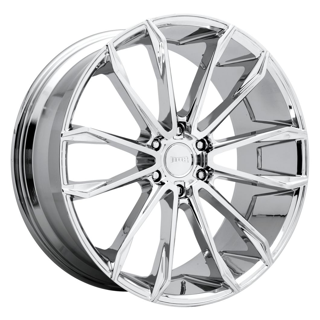 24x10 6x139.7 DUB Wheels S251 Clout Chrome Plated 30 offset 106.1 hub