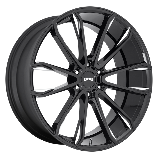 24x10 6x139.7 DUB Wheels S252 Clout Gloss Black Milled 30 offset 106.1 hub