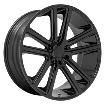 24x10 5x139.7 DUB Wheels S256 Flex Gloss Black 25 offset 78.1 hub