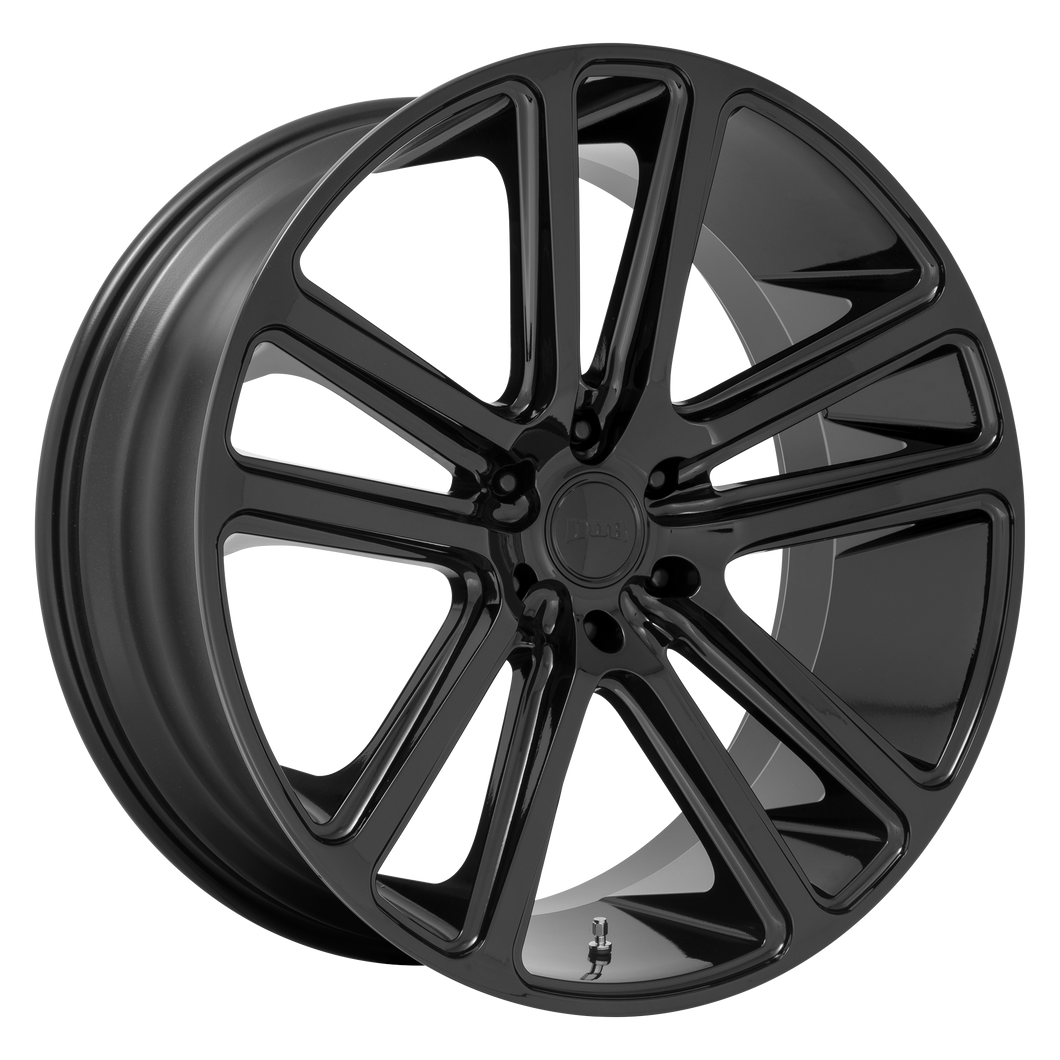 24x10 6x135 DUB Wheels S256 Flex Gloss Black 30 offset 87.1 hub