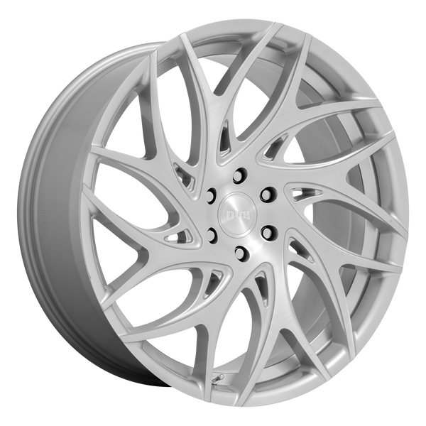 22x9 5x127 DUB Wheels S260 G.O.A.T. Silver Brushed Face 35 offset 71.6 hub