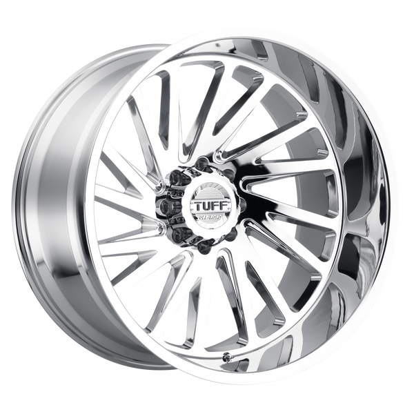 20x12 6x135 Tuff Wheels T2A Chrome -45 offset 87.1 hub