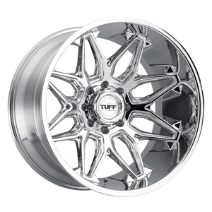 20x12 8x170 Tuff Wheels T3B Chrome -45 offset 125.1 hub