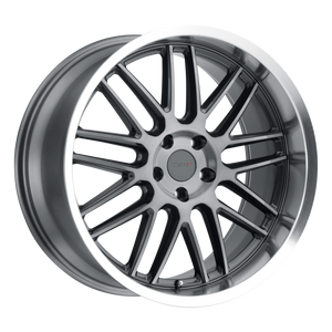 19x10 5x114.3 TSW Wheels Avalon Gunmetal With Brushed Gunmetal Face And Machined Lip 25 offset 76.1 hub