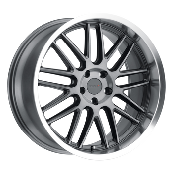 18x9.5 5x112 TSW Wheels Avalon Gunmetal With Brushed Gunmetal Face And Machined Lip 39 offset 66.56 hub