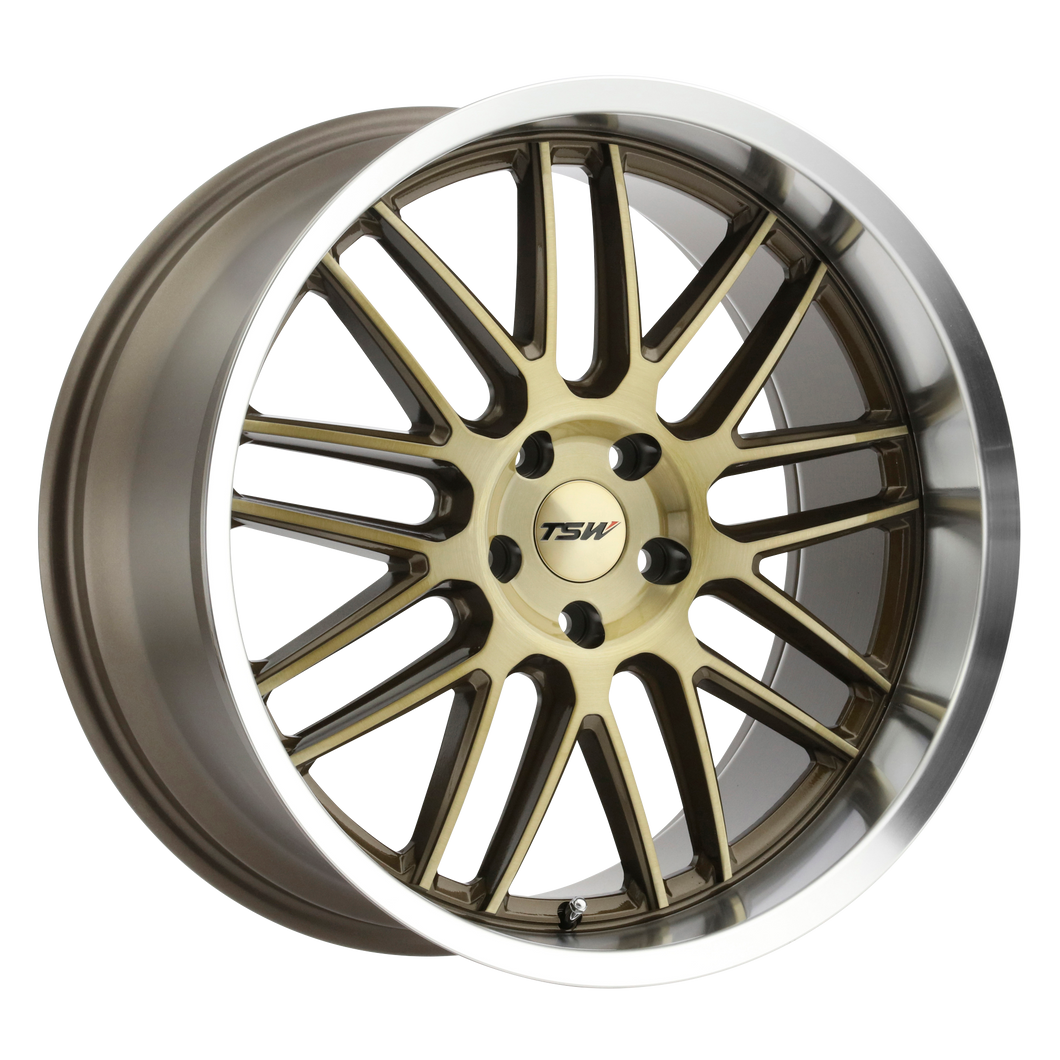 19x10 5x114.3 TSW Wheels Avalon Bronze With  Brushed Bronze Face And Machined Lip 25 offset 76.1 hub
