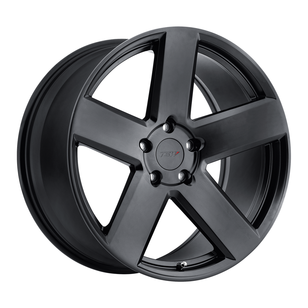 18x9.5 5x112 TSW Wheels Bristol Matte Black 35 offset 72.1 hub