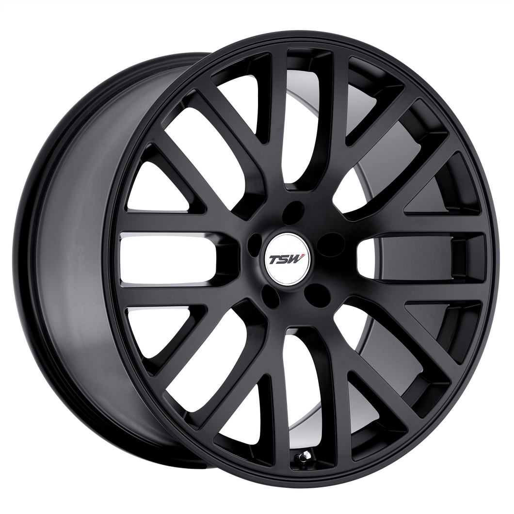 18x9.5 5x120 TSW Wheels Donington Matte Black 40 offset 76.1 hub