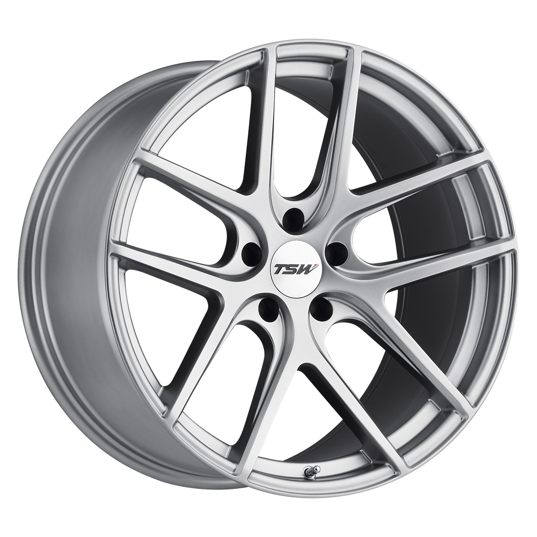 19x10.5 5x120 TSW Wheels Geneva Matte Titanium Silver 27 offset 76.1 hub