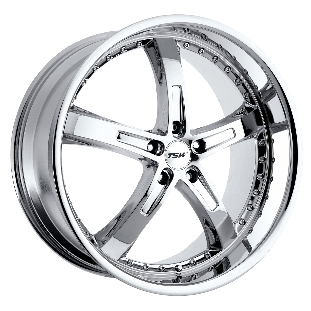 18x8 5x112 TSW Wheels Jarama Chrome 32 offset 72.1 hub