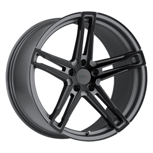 18x9.5 5x112 TSW Wheels Mechanica Matte Gunmetal With Matte Black Face 39 offset 72.1 hub