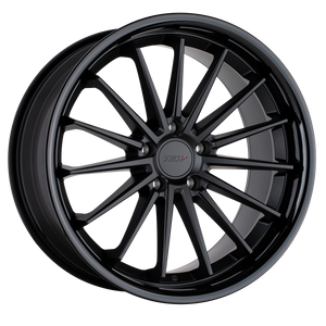 19x8.5 5x120 TSW Wheels Marina Matte Black With Gloss Black Lip 20 offset 76.1 hub