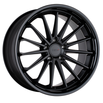 19x8.5 5x112 TSW Wheels Marina Matte Black With Gloss Black Lip 32 offset 66.56 hub
