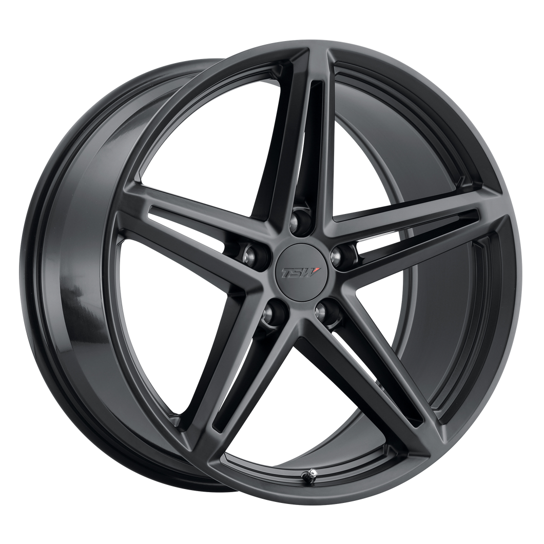 19x8.5 5x120 TSW Wheels Molteno Matte Black 35 offset 76.1 hub