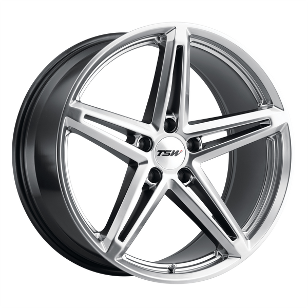 18x9.5 5x114.3 TSW Wheels Molteno Hyper Silver 40 offset 76.1 hub