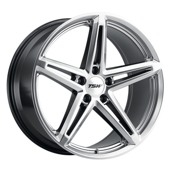 18x9.5 5x114.3 TSW Wheels Molteno Hyper Silver 40 offset 76.1 hub