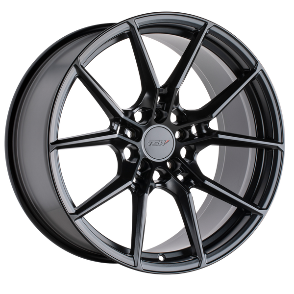 19x8 5x108 TSW Wheels Neptune Semi Gloss Black 40 offset 72.1 hub