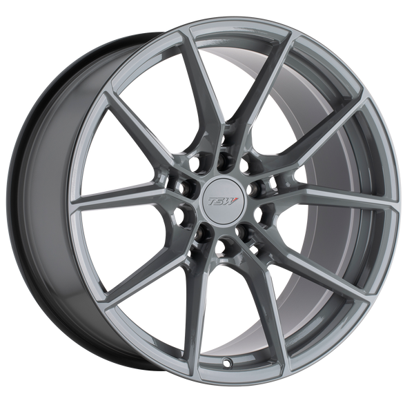 18x8 5x114.3 TSW Wheels Neptune Battleship Gray 35 offset 76.1 hub