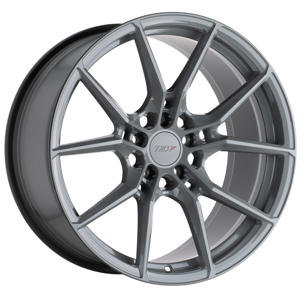 19x8.5 5x114.3 TSW Wheels Neptune Battleship Gray 30 offset 76.1 hub