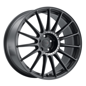 17x8 5x108 TSW Wheels Paddock Semi Gloss Black With Machined Tinted Ring 40 offset 72.1 hub