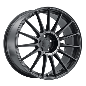 17x8 5x112 TSW Wheels Paddock Semi Gloss Black With Machined Tinted Ring 45 offset 72.1 hub
