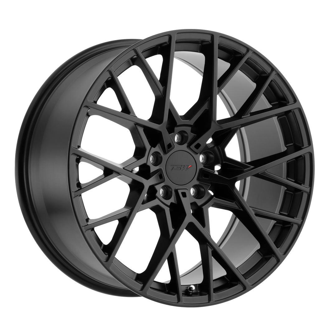 18x8.5 5x114.3 TSW Wheels Sebring Matte Black 20 offset 76.1 hub