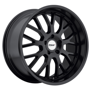 18x9.5 5x114.3 TSW Wheels Tremblant Matte Black 40 offset 76.1 hub