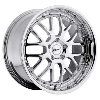 18x8 5x120 TSW Wheels Valencia Chrome 32 offset 76.1 hub