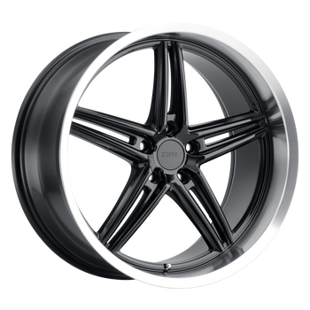 18x9.5 5x112 TSW Wheels Variante Gloss Black With Machined Lip 39 offset 66.56 hub