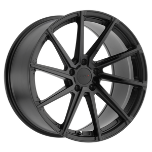 18x8.5 5x120 TSW Wheels Watkins Double Black - Matte Black With Gloss Black Face 35 offset 76.1 hub