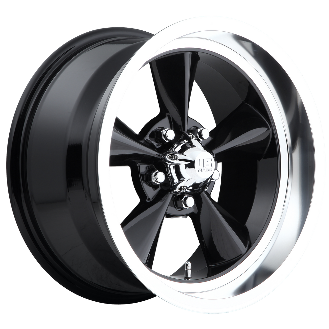 18x8 5x120.65 US Mag Wheels U107 Standard Gloss Black 1 offset 72.56 hub